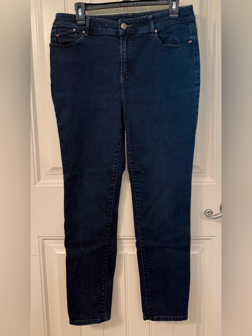 Chico's Dark Indigo Stretch Skinny Jeans